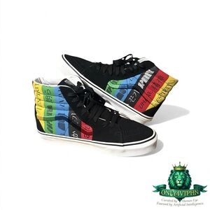 Vans Sk8-Hi Vans Spirit Men’s 9.5 Black Rainbow High Top Sneakers